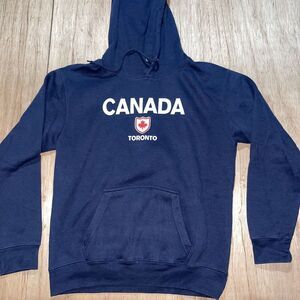 G.G.S. Canada‎ Blue Pullover Hoodie for Men Size Large Made In Canada